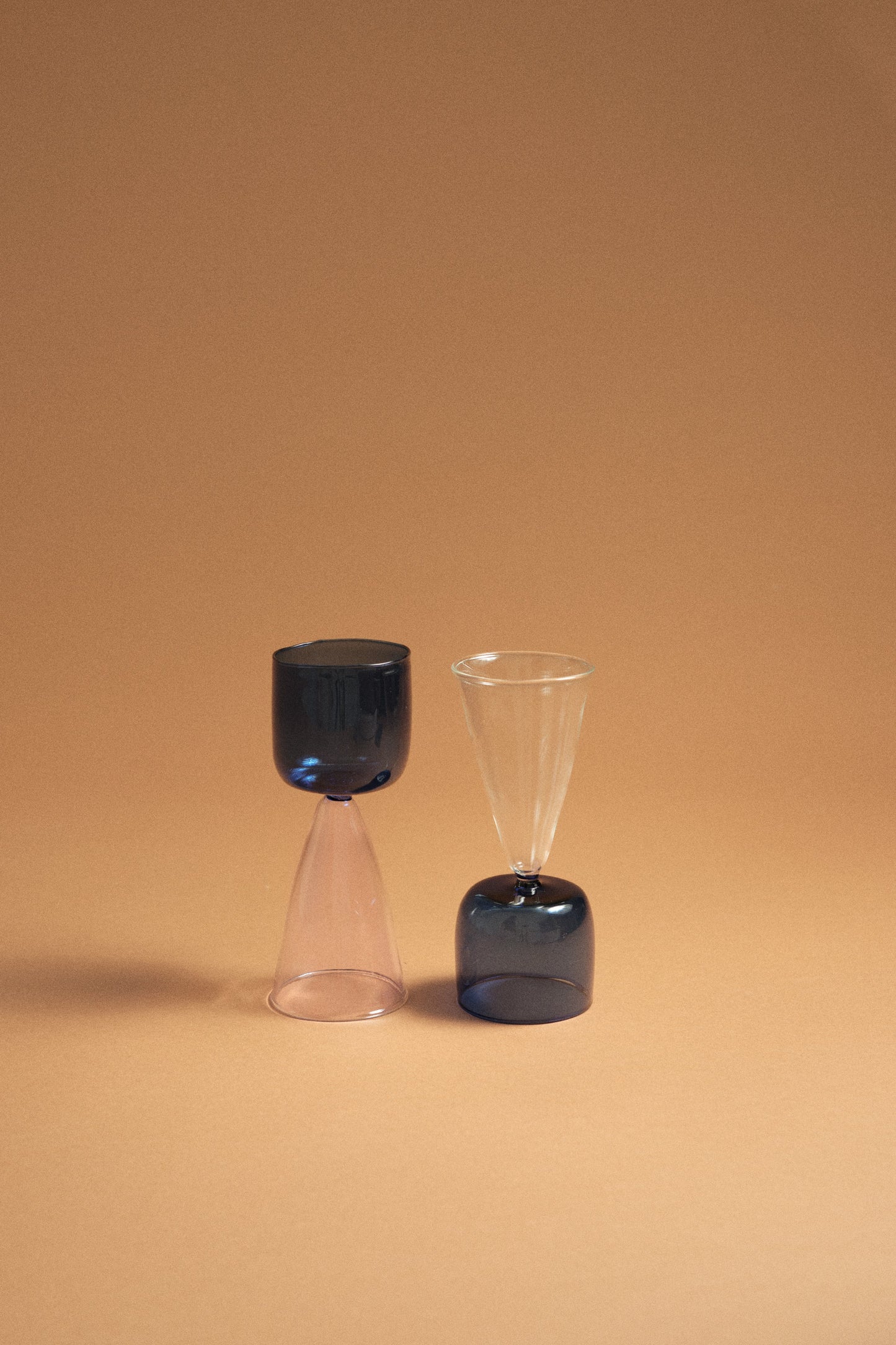 Bical Glass, Navy & Pink