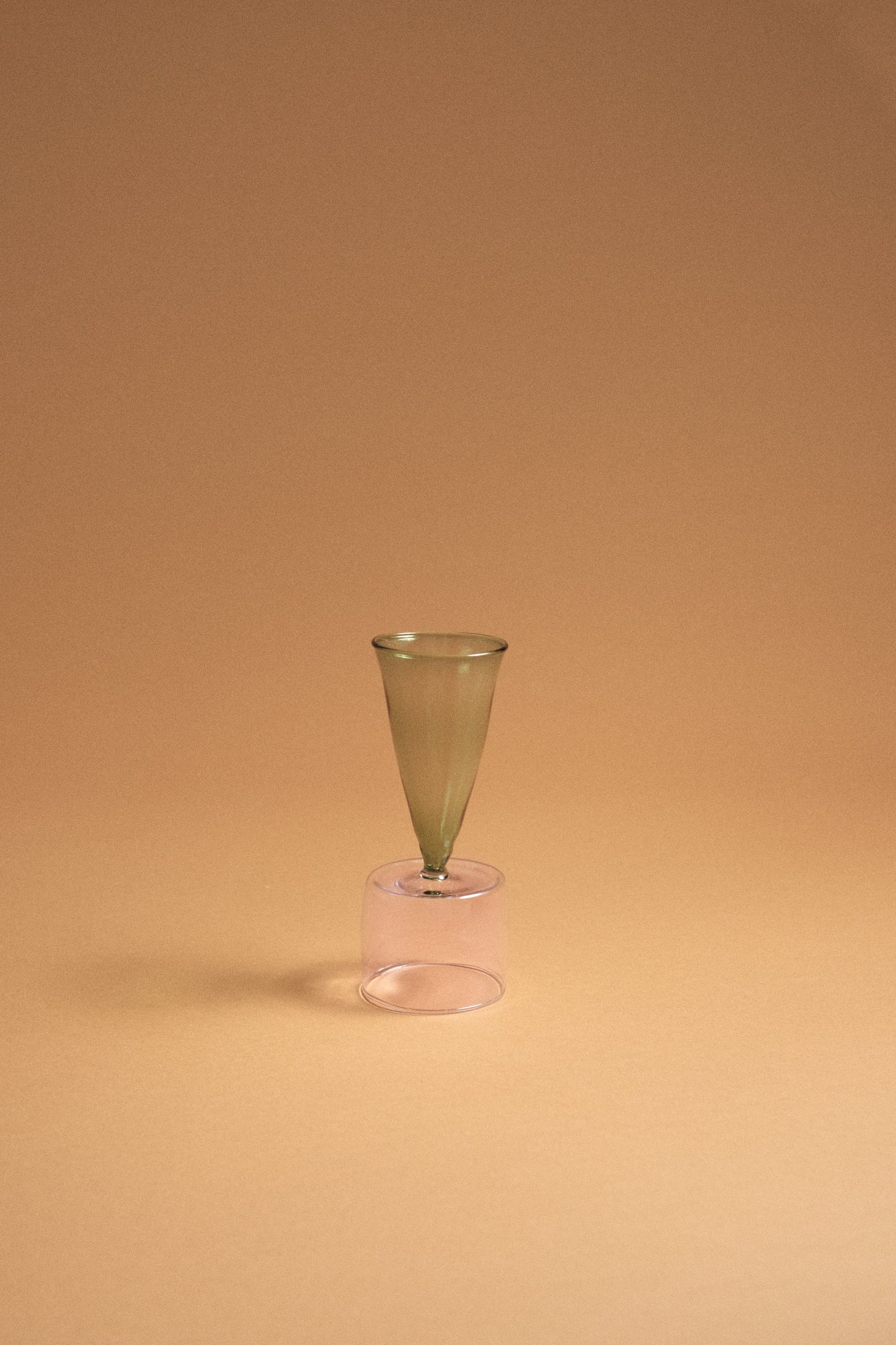 Bical Glass, Green & Pink