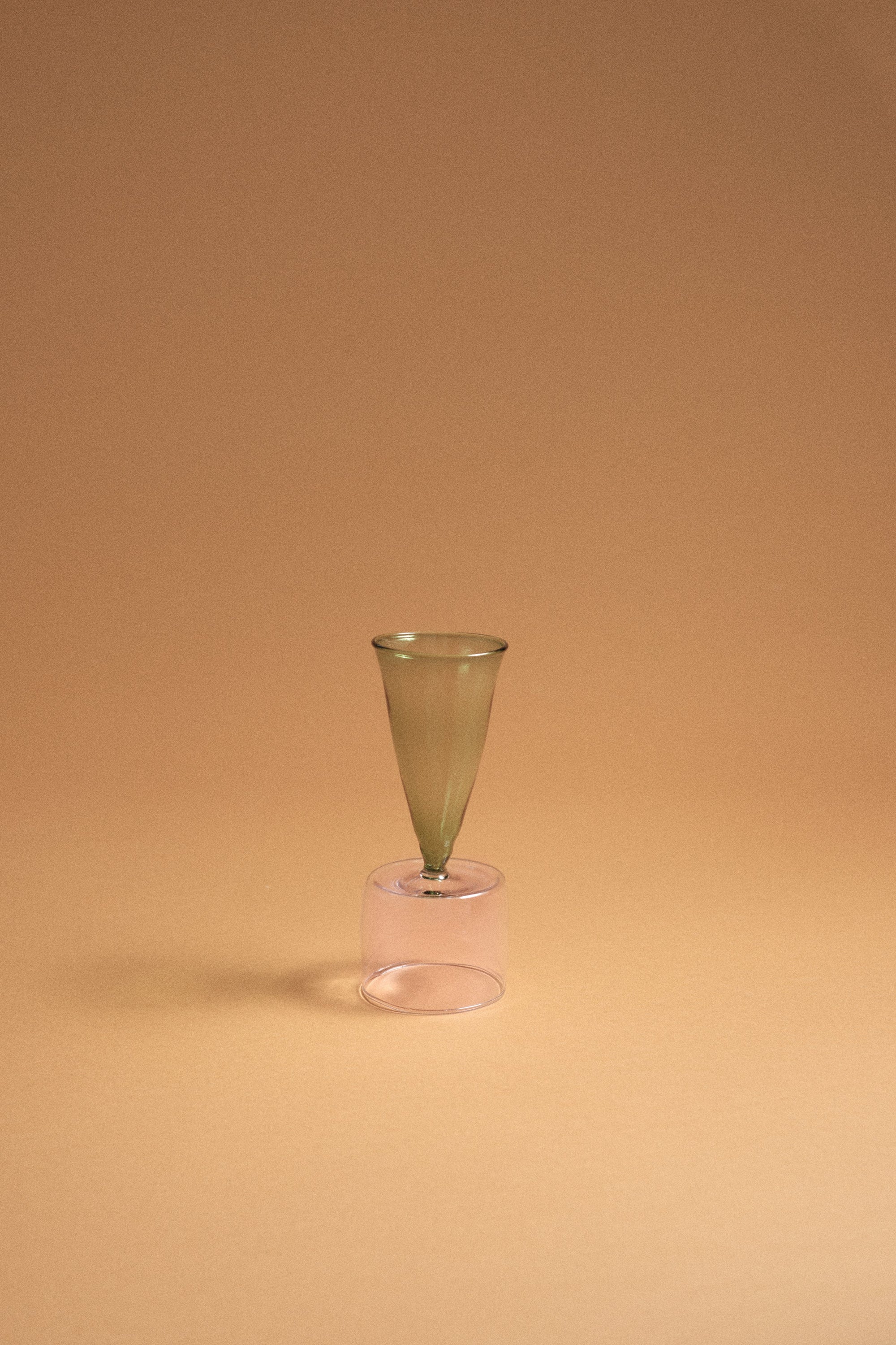 Bical Glass, Green & Pink