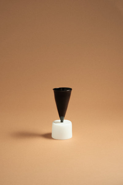 Bical Glass, White & Black