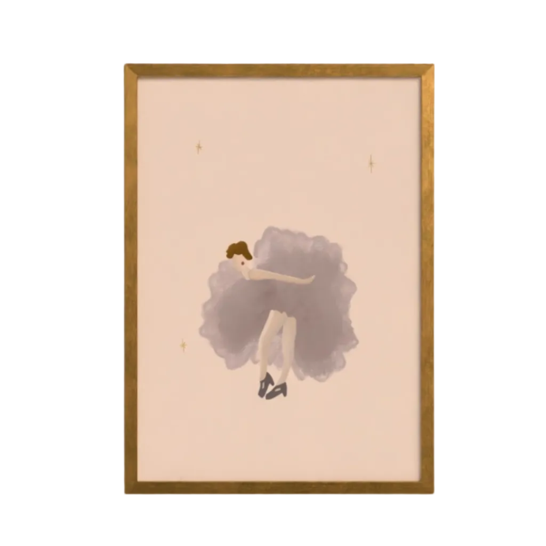 The Lady in Mauve art print — hand-illustrated giclée by Queen of the Rodeo