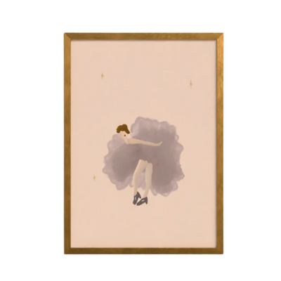 The Lady in Mauve art print — hand-illustrated giclée by Queen of the Rodeo