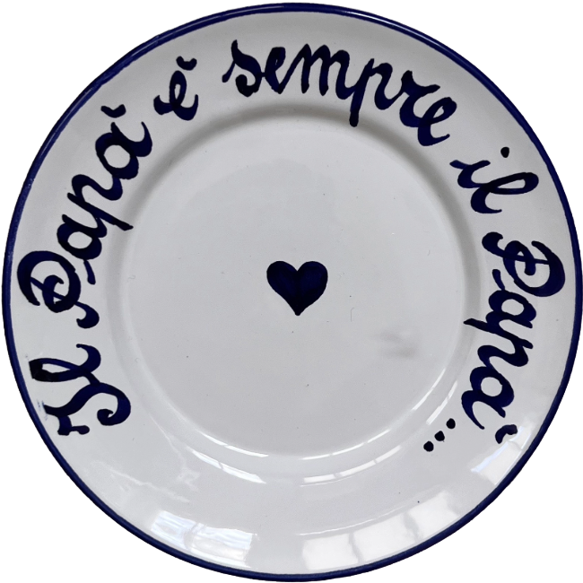 La Famiglia Plate 16cm Il Papa