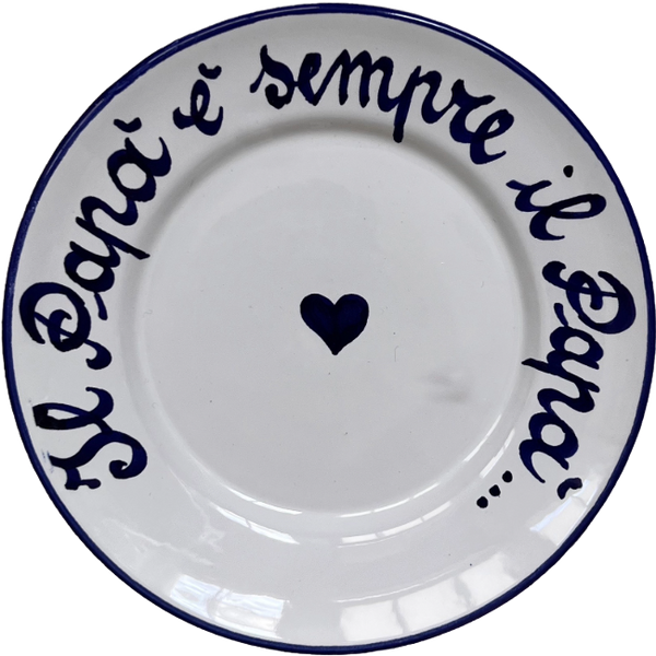 La Famiglia Plate 16cm Il Papa