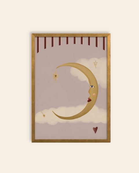La Lune d'Amour Art Print