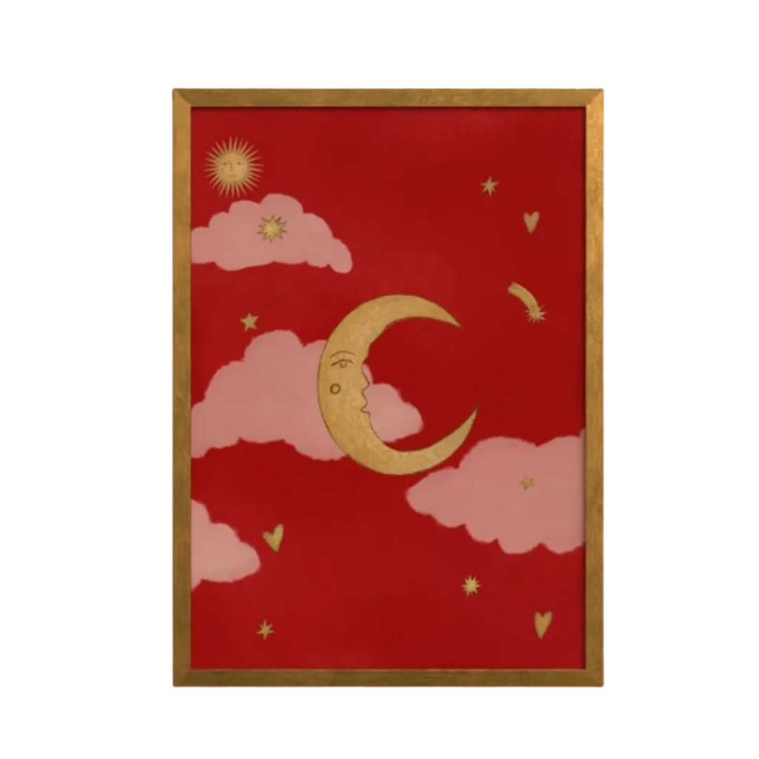 La Lune art print — hand-illustrated giclée by Queen of the Rodeo