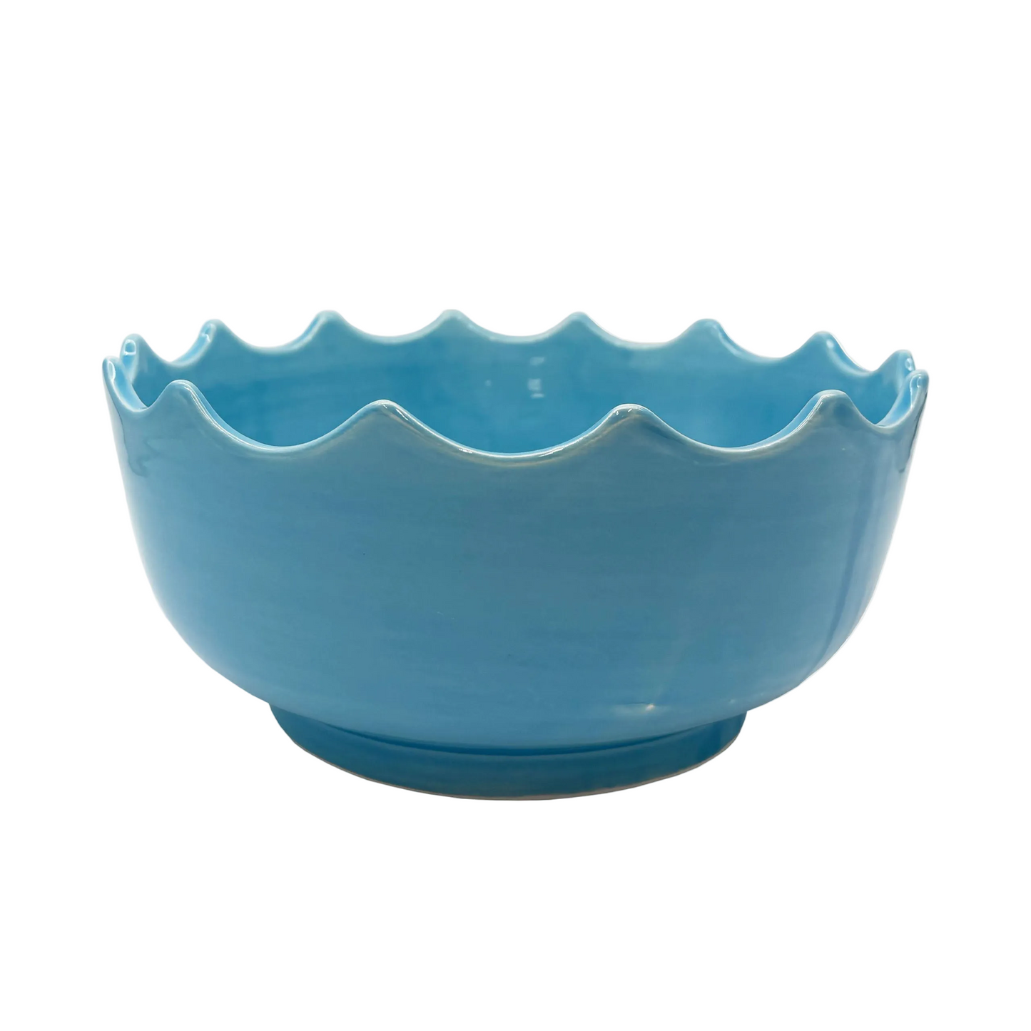 Large Scalloped Edge Bowl
