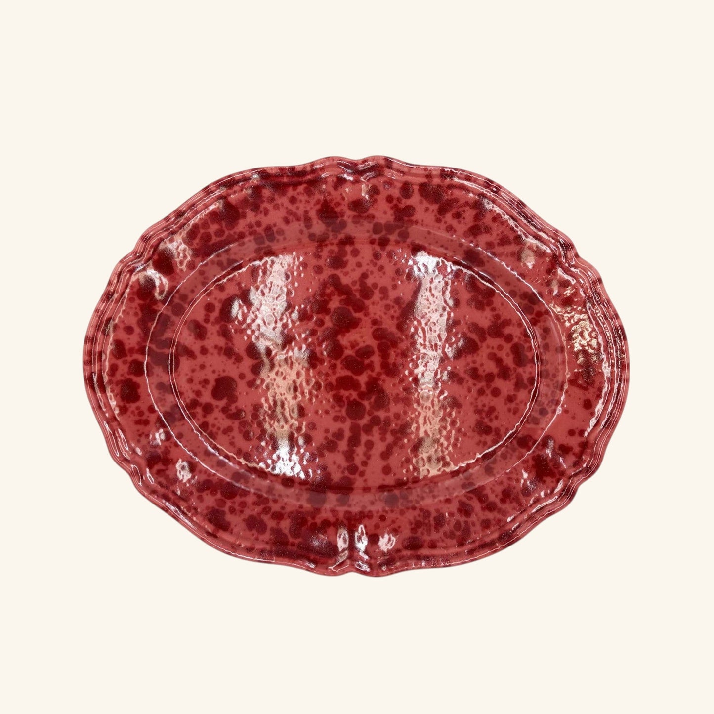 Splatterware Oval Platter