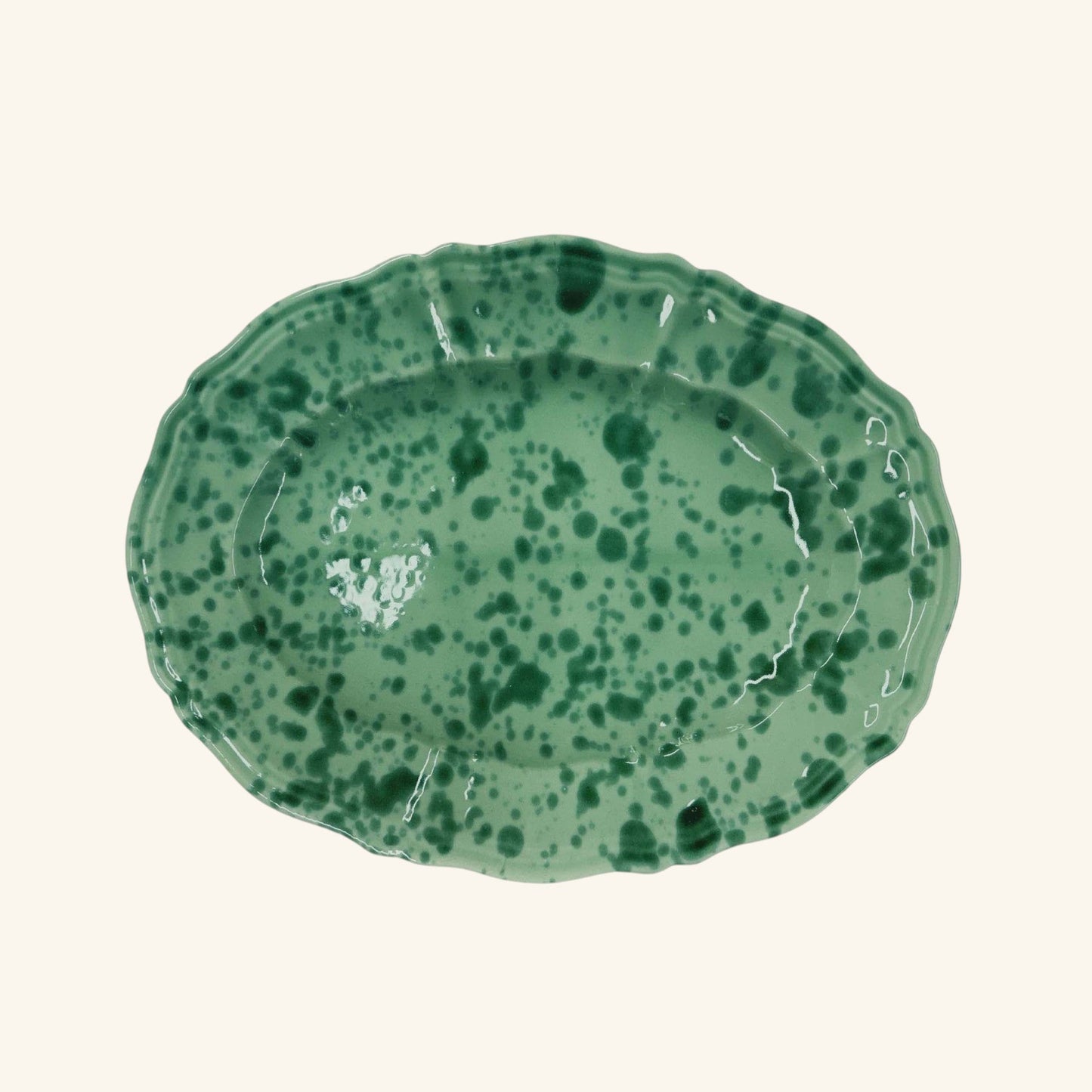 Splatterware Oval Platter