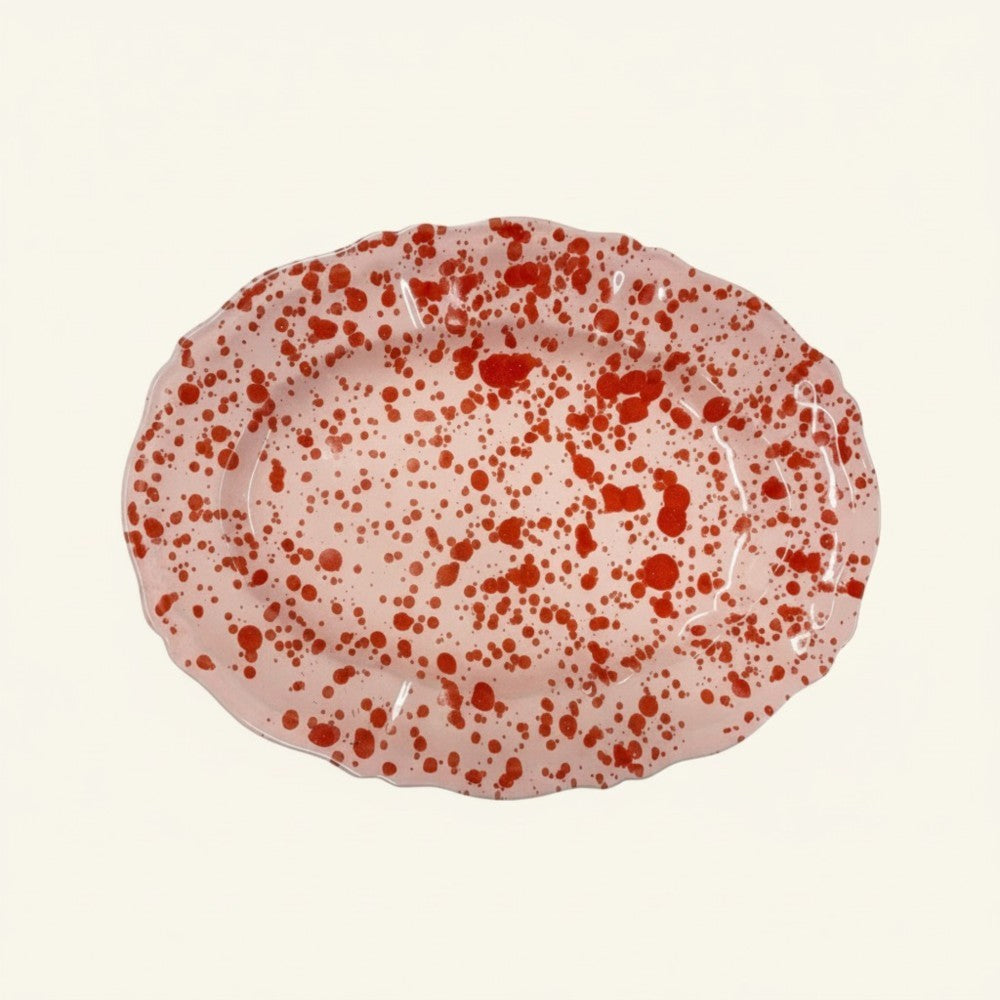 Splatterware Oval Platter