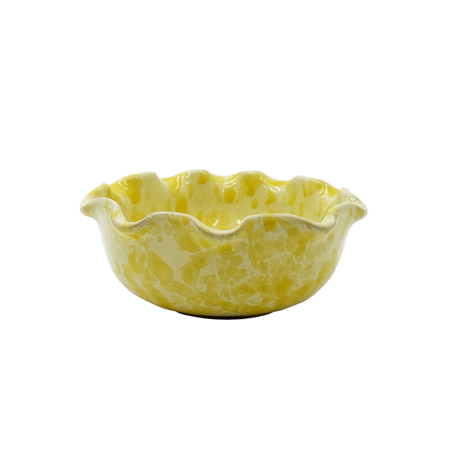 Small Scalloped Splatterware Bowl