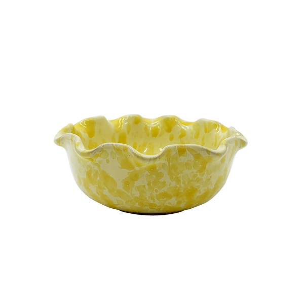 Small Scalloped Splatterware Bowl
