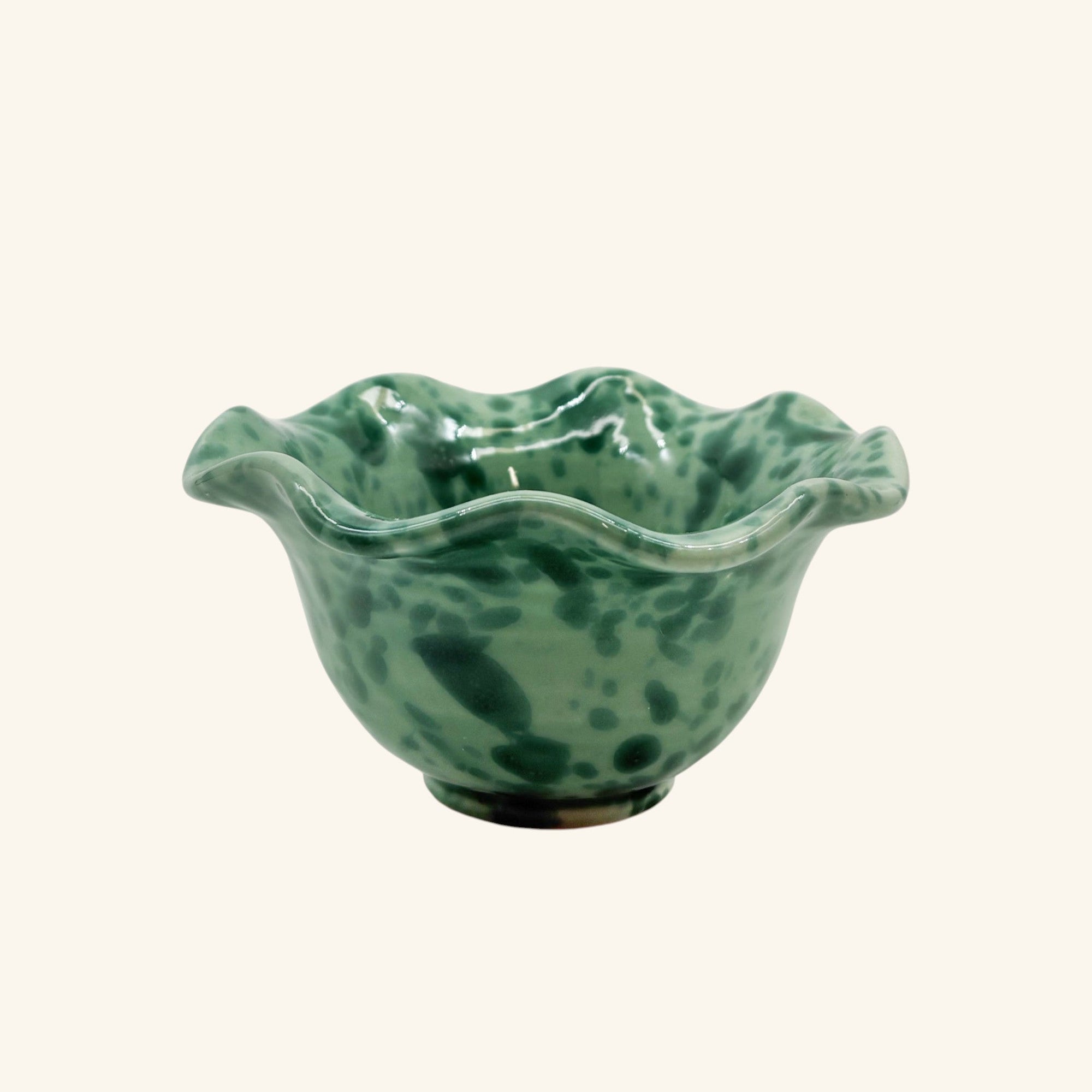 Small Wavy Splatterware Bowl