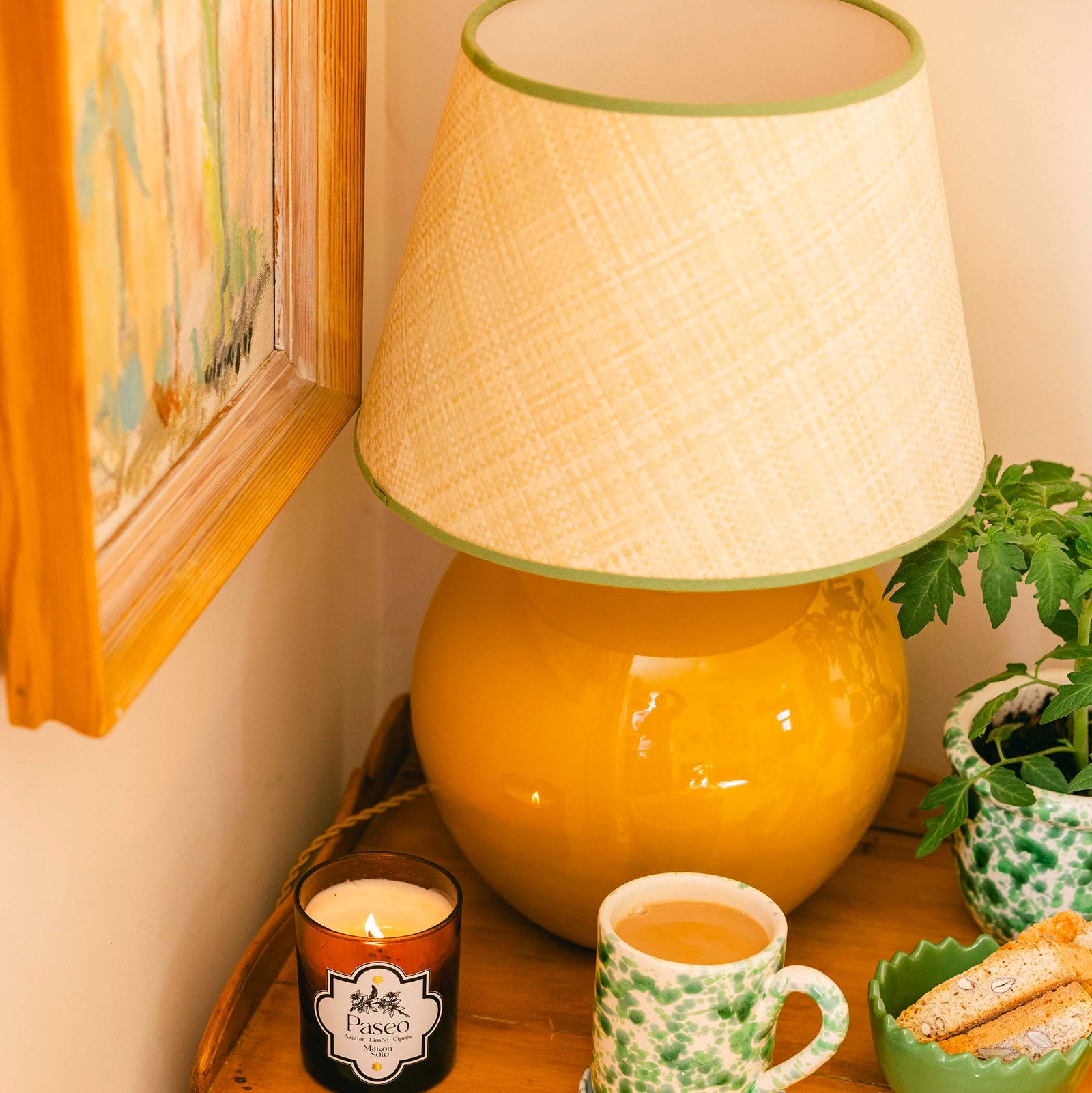 Ceramic Sphere Lamp Base