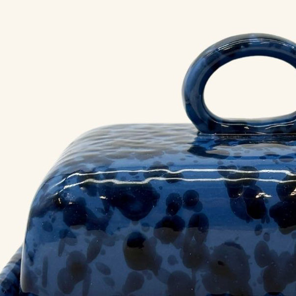 Splatterware Butter Dish