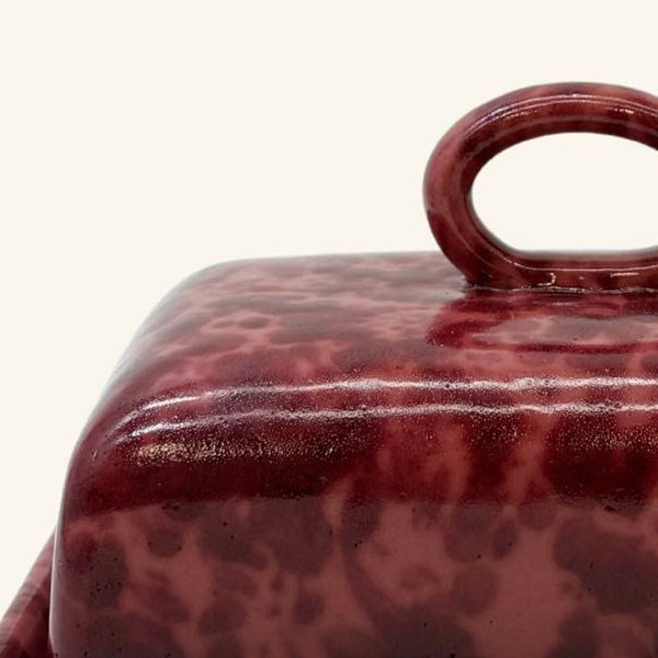 Splatterware Butter Dish