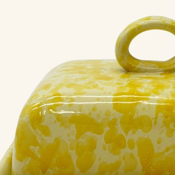 Splatterware Butter Dish