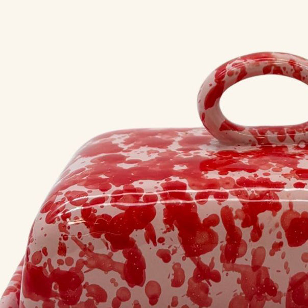 Splatterware Butter Dish