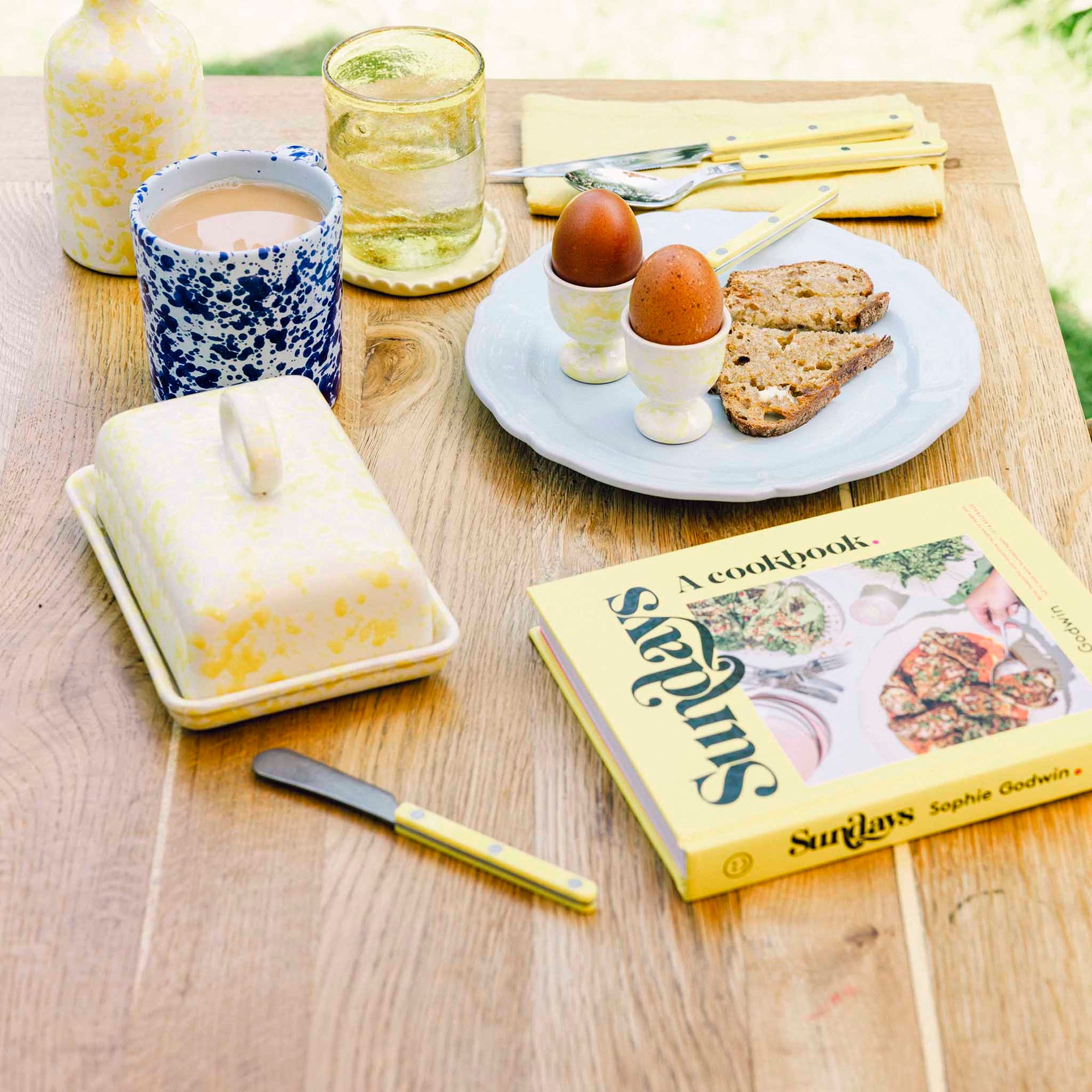Splatterware Butter Dish