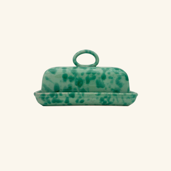Splatterware Butter Dish