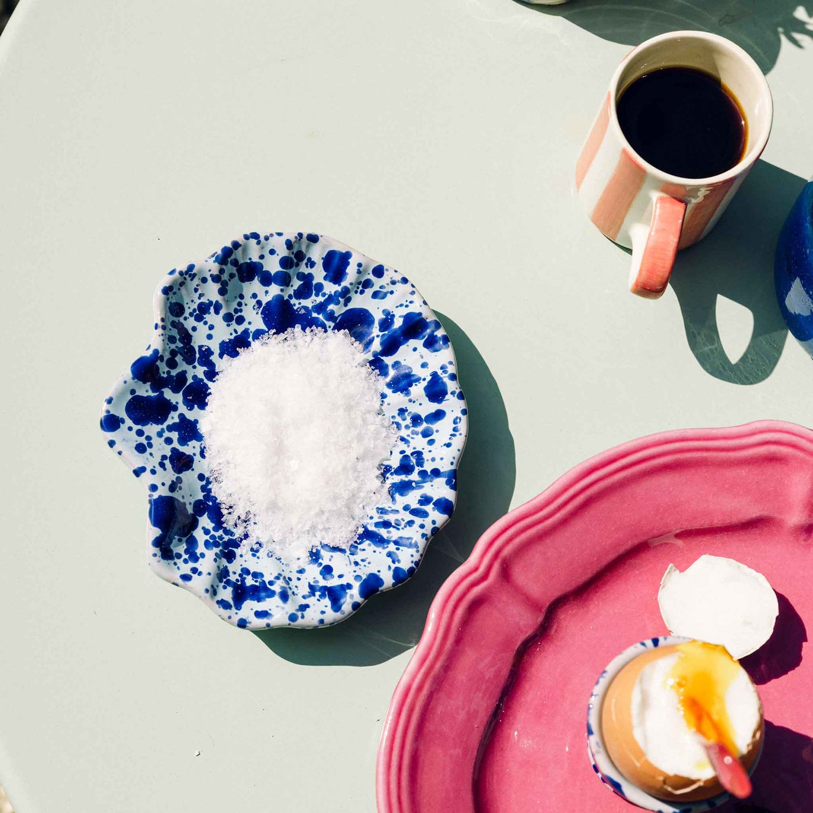 Splatterware Shell Dish