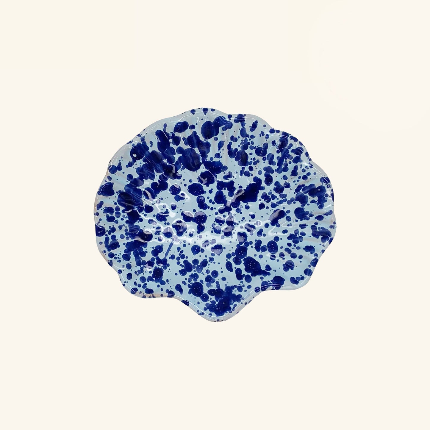Splatterware Shell Dish