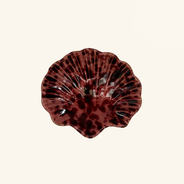 Splatterware Shell Dish