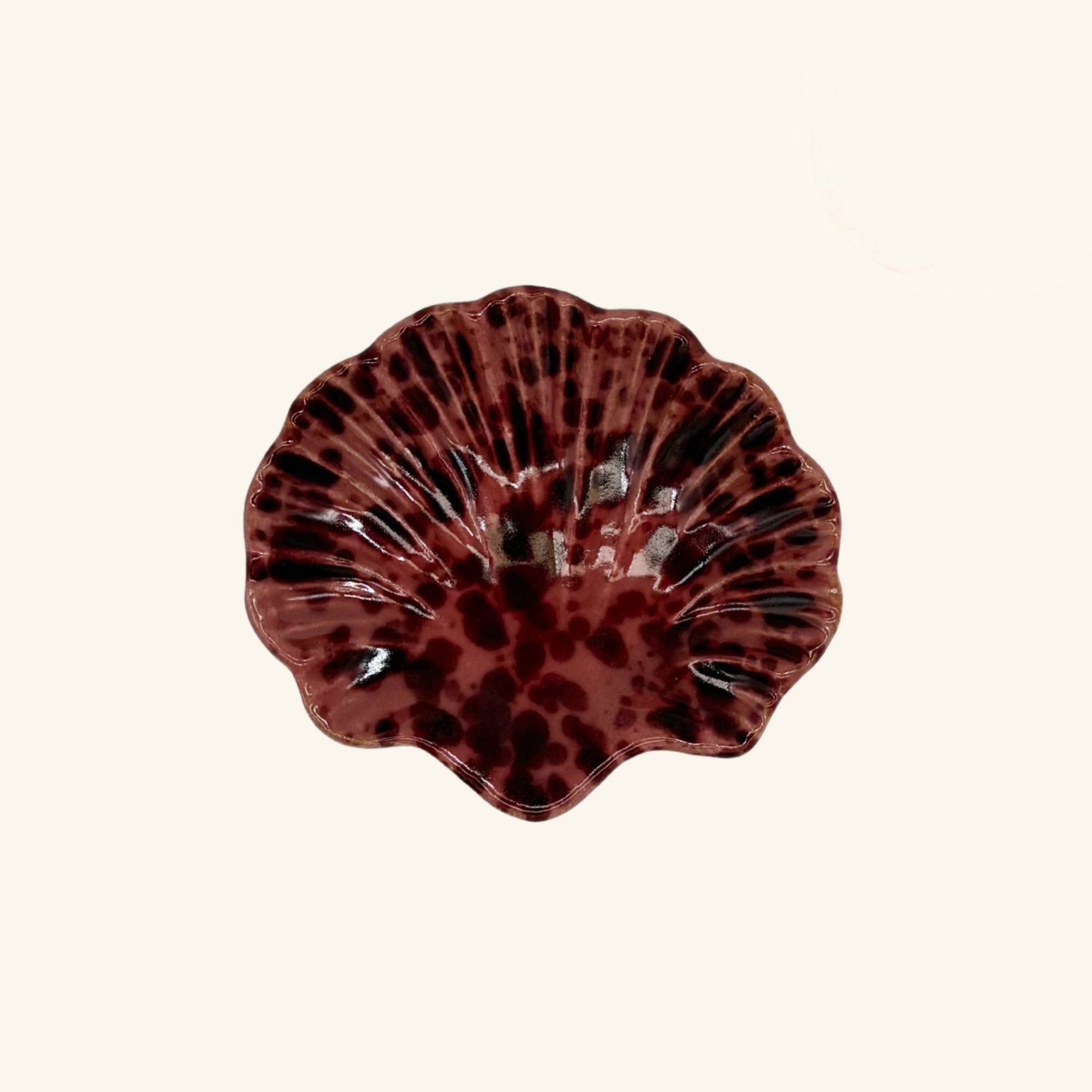 Splatterware Shell Dish
