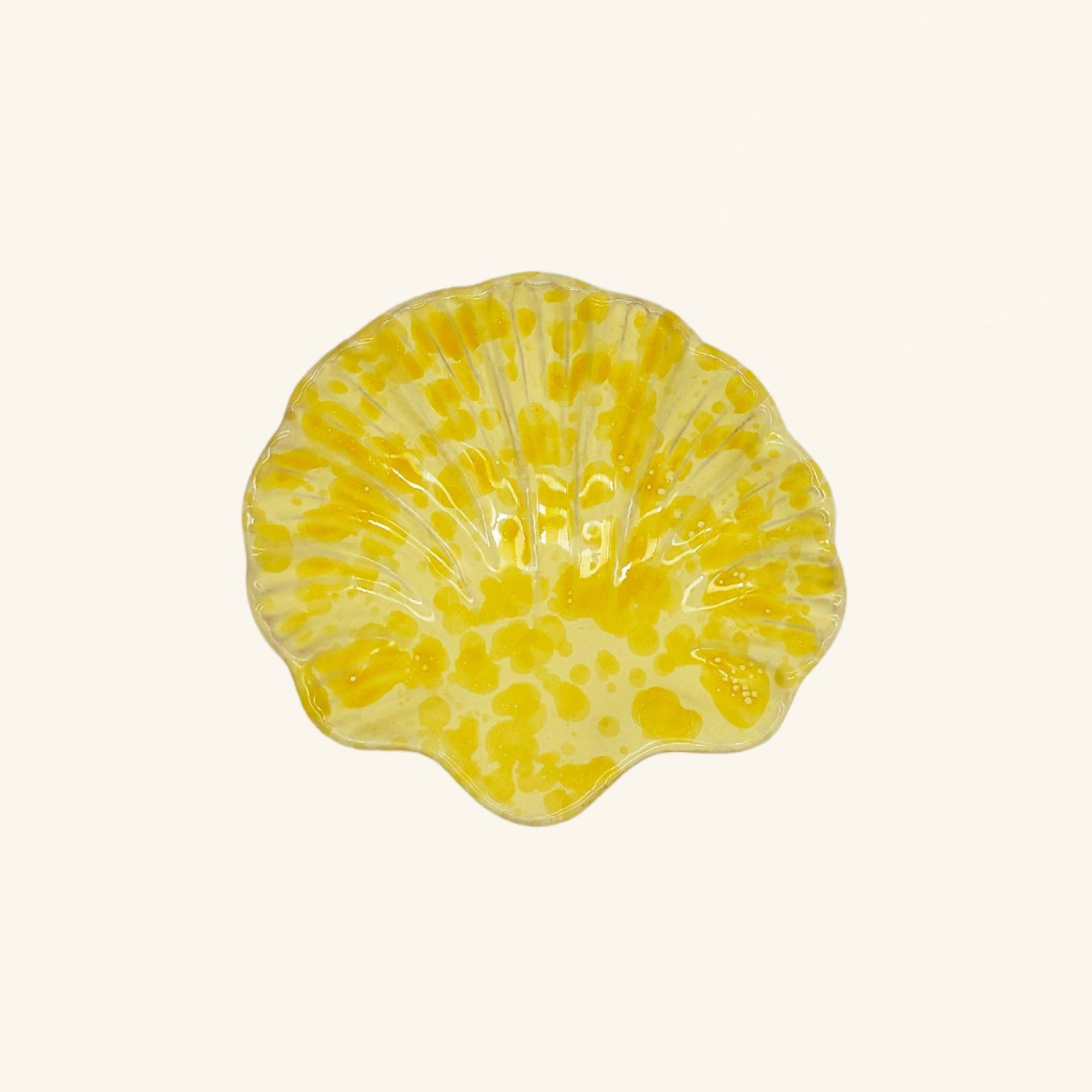 Splatterware Shell Dish