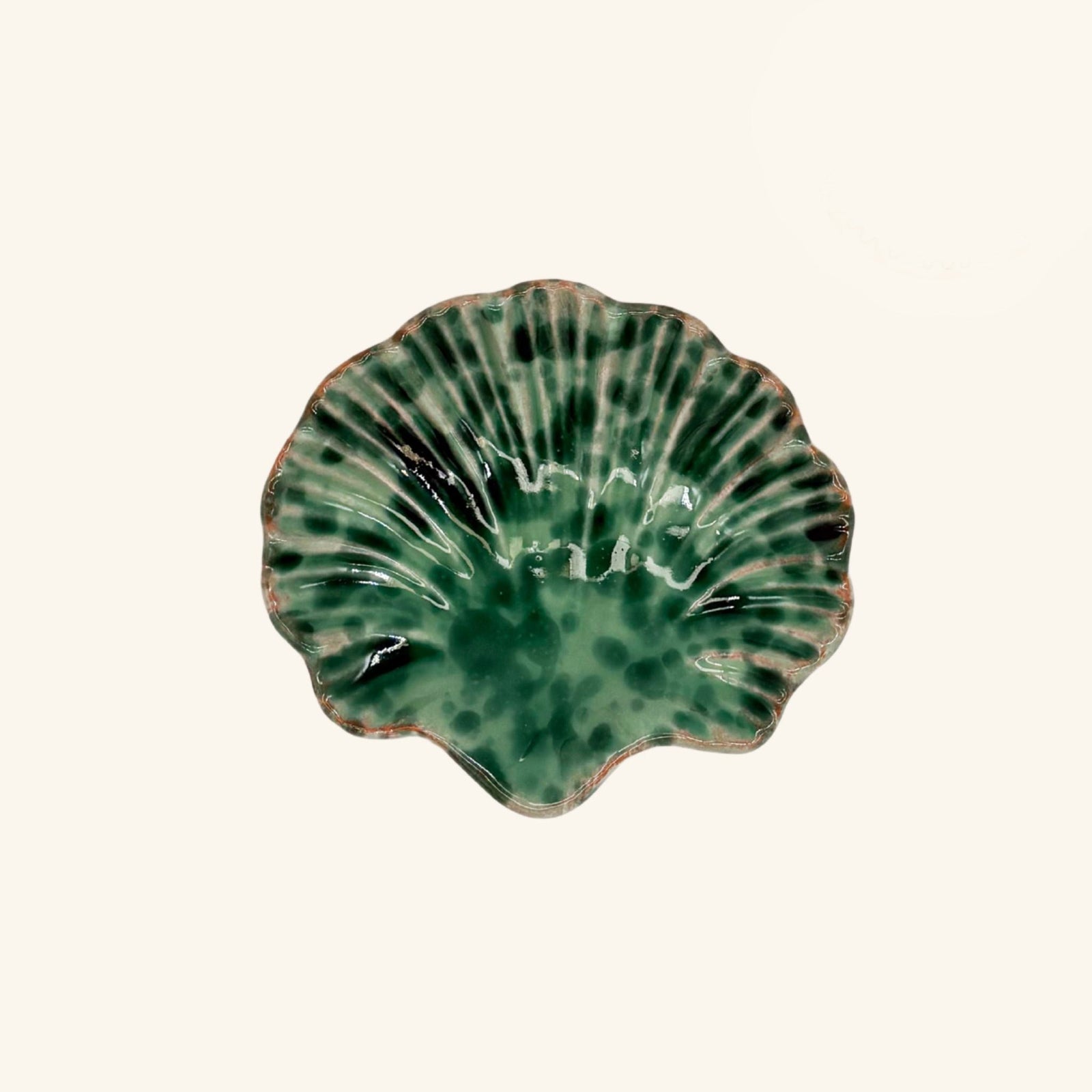 Splatterware Shell Dish