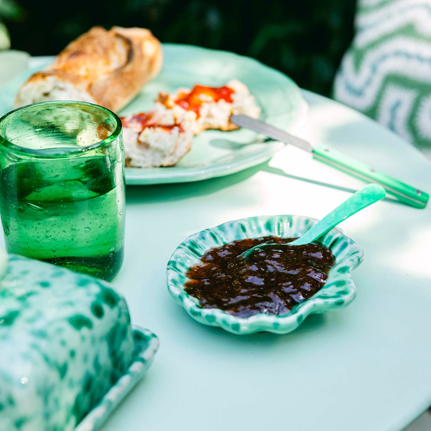 Splatterware Shell Dish