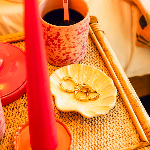 Splatterware Shell Dish