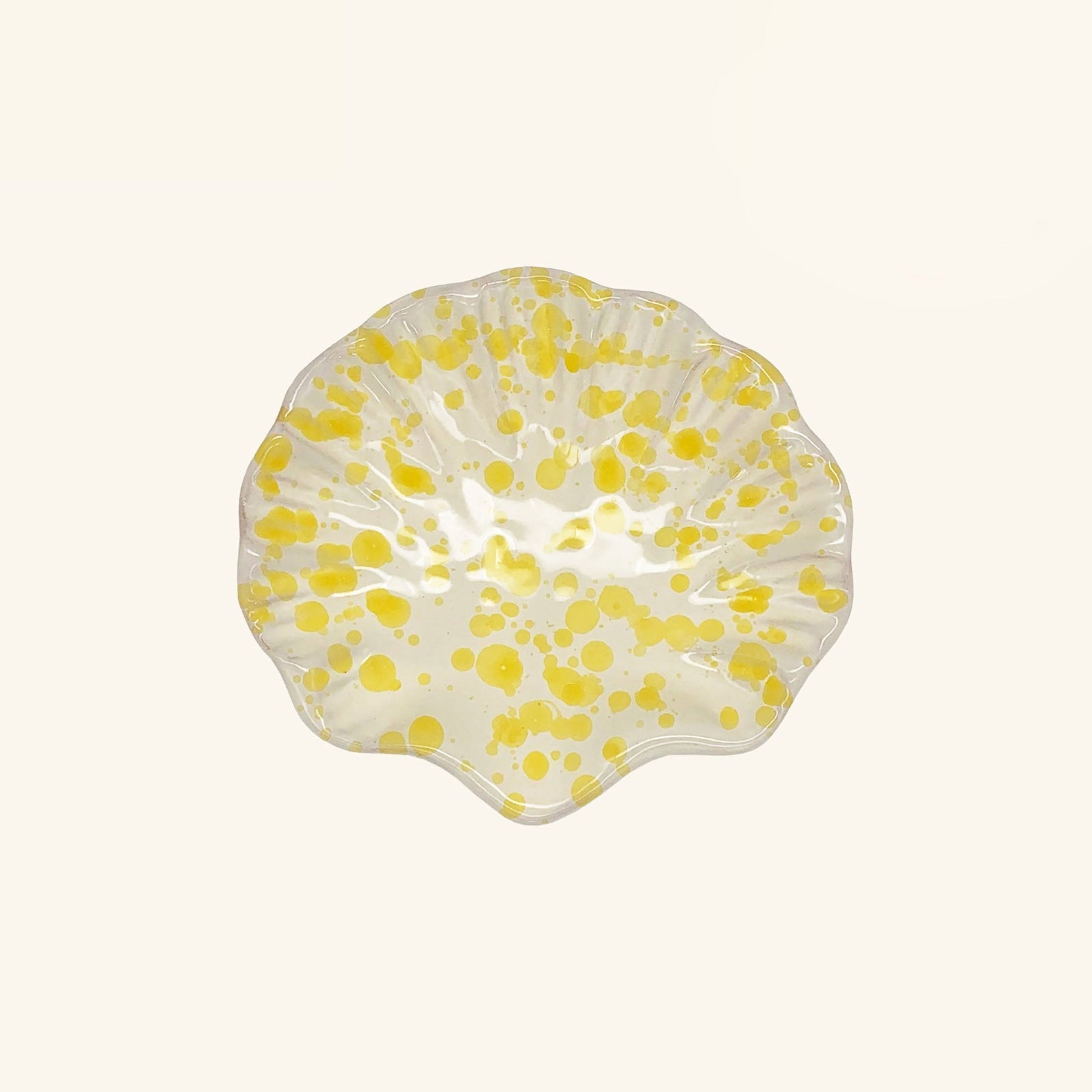 Splatterware Shell Dish