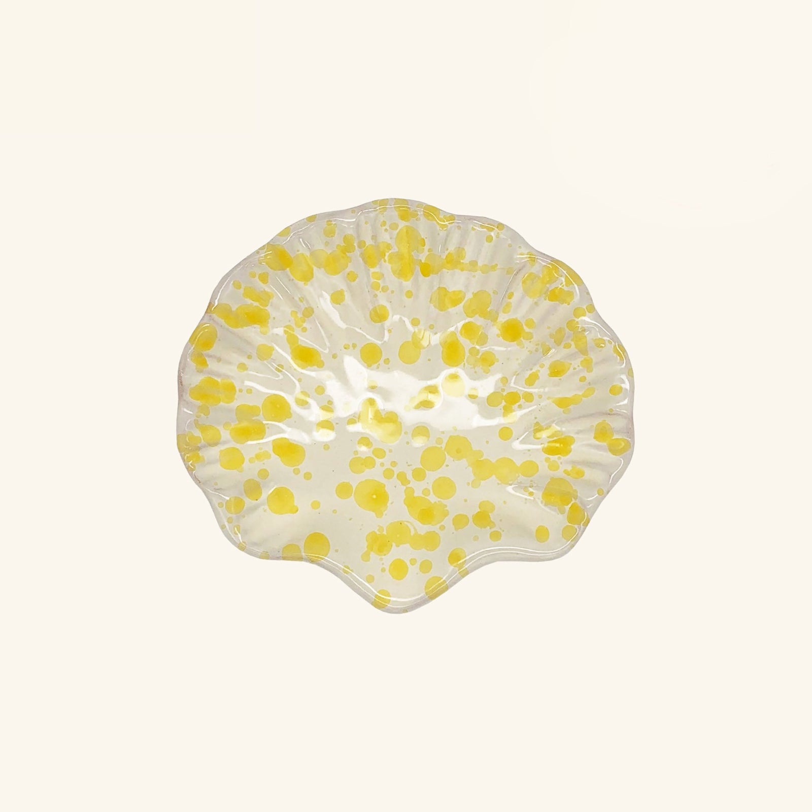 Splatterware Shell Dish