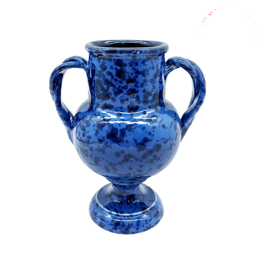 Splatterware Two Handle Vase