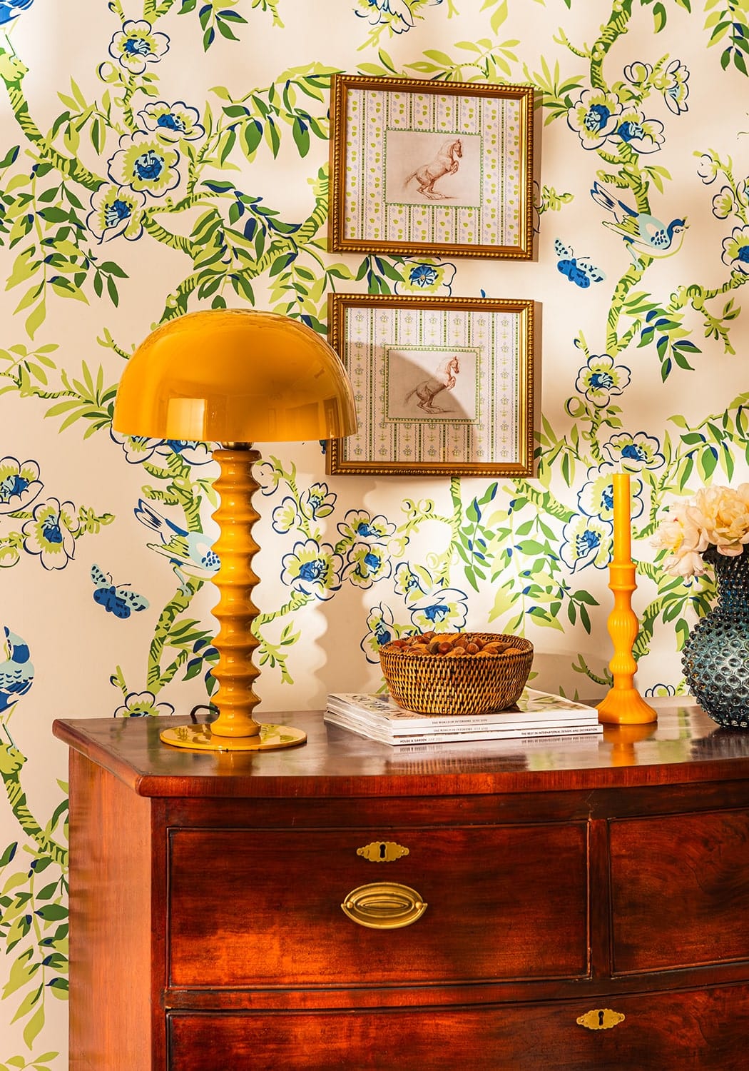 Penny Ribbed Lamp - Mustard
