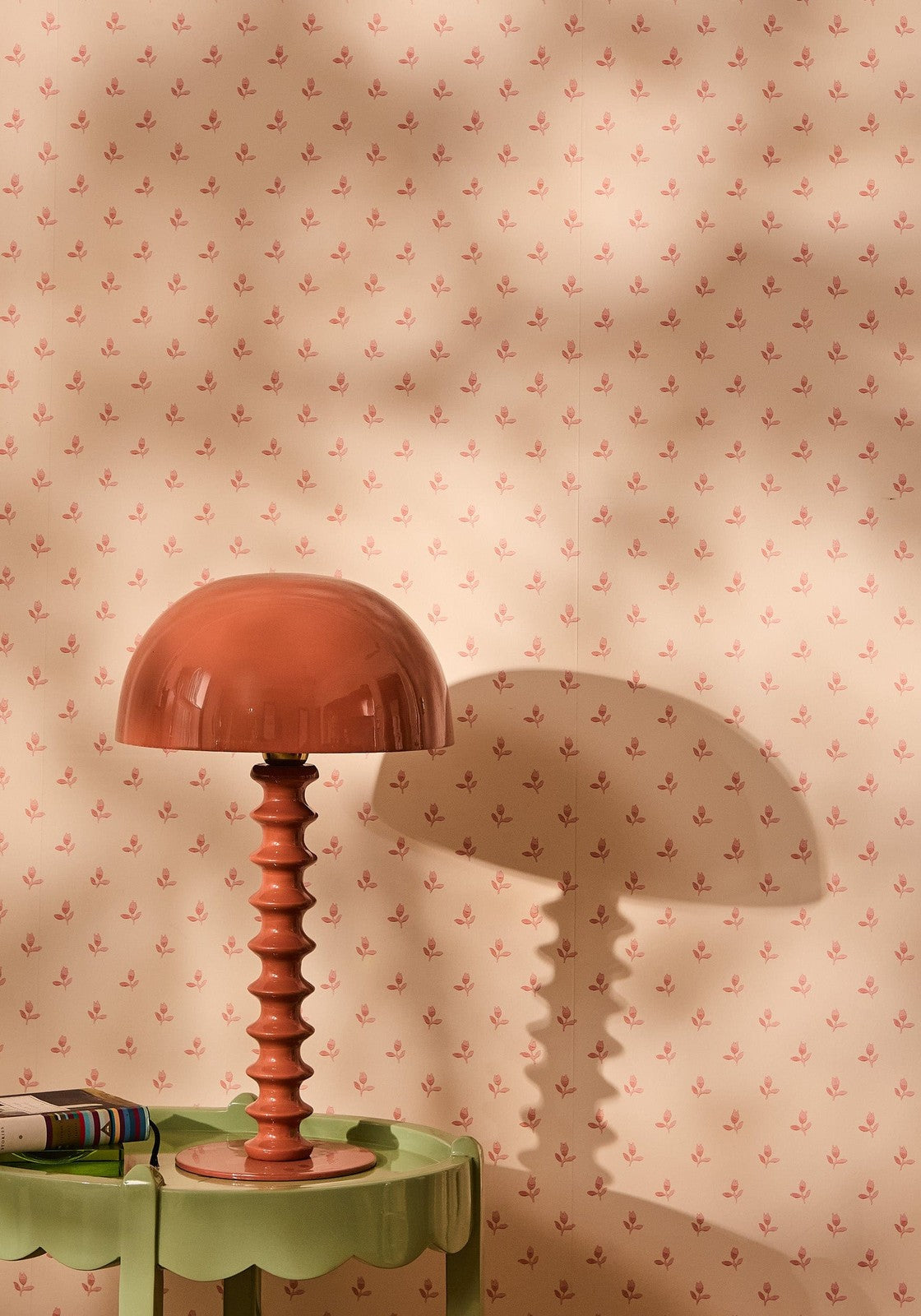 Penny Ribbed Lamp - Terracotta