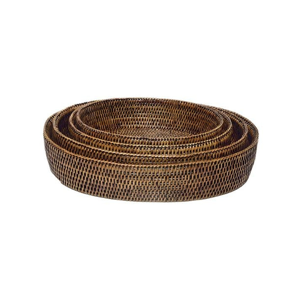 Large Oval Rattan Bowl - Casa by Josephine Jenno