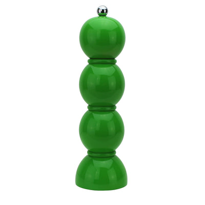 Leaf Green Lacquer Bobbin Salt or Pepper Mill Grinder - Addison Ross Ltd UK