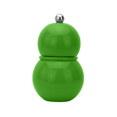 Leaf Green Chubbie Salt and Pepper Mill, lacquered, small size - Addison Ross Ltd UK
