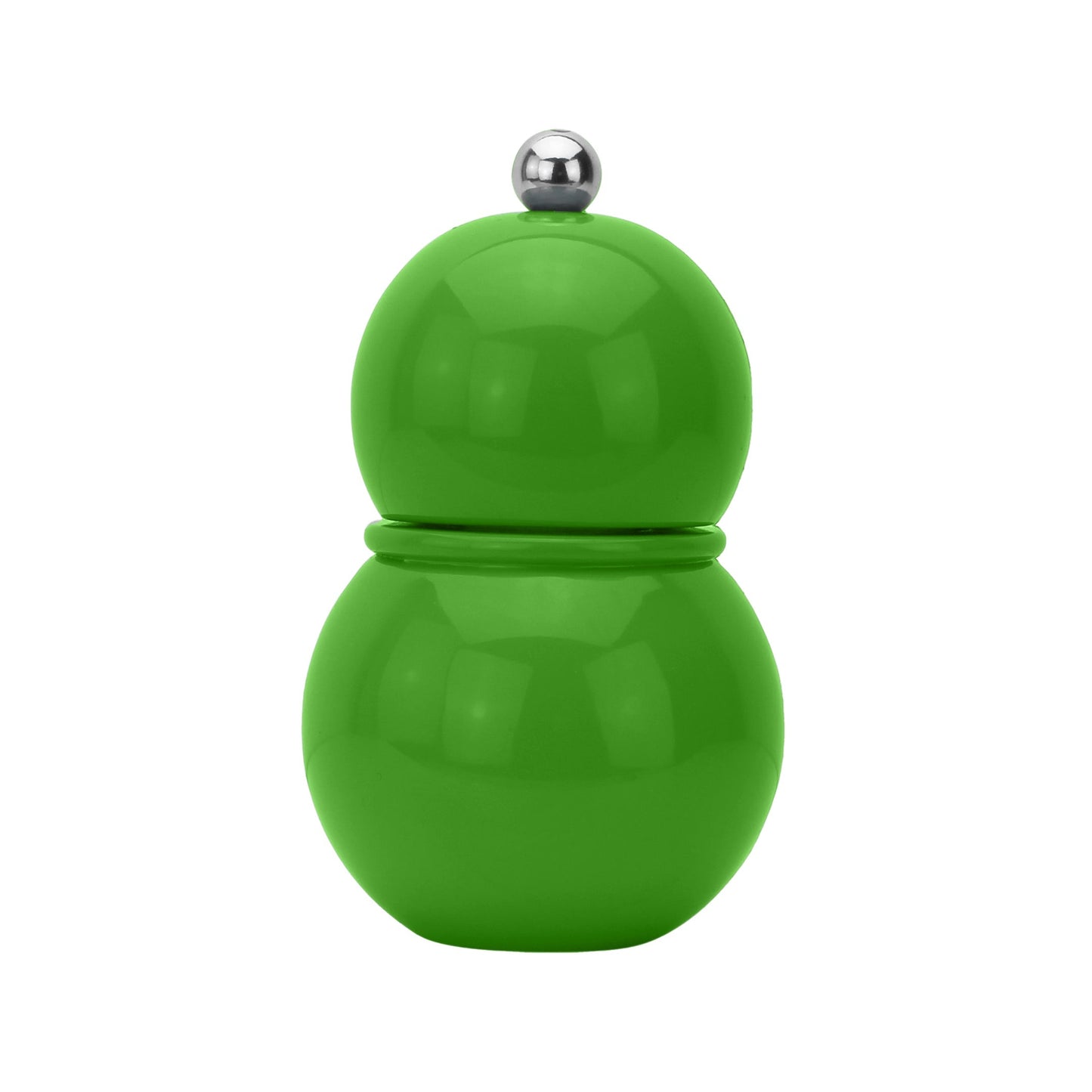 Leaf Green Chubbie Salt and Pepper Mill, lacquered, small size - Addison Ross Ltd UK