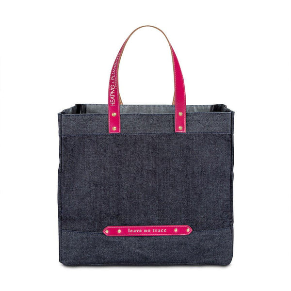 "Leave No Trace" tote bag - Fuchsia - Heating & Plumbing London - 