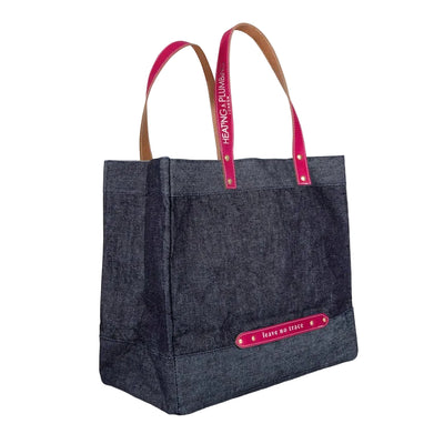 "Leave No Trace" tote bag - Fuchsia - Heating & Plumbing London - 
