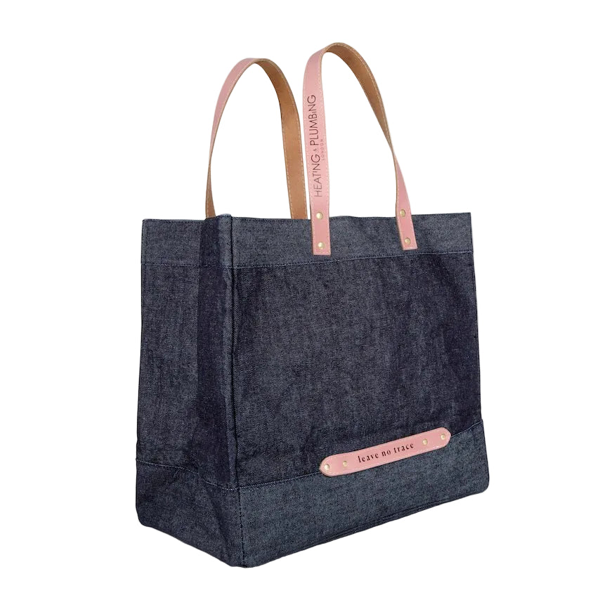 "Leave No Trace" tote bag - Pink - Heating & Plumbing London - 