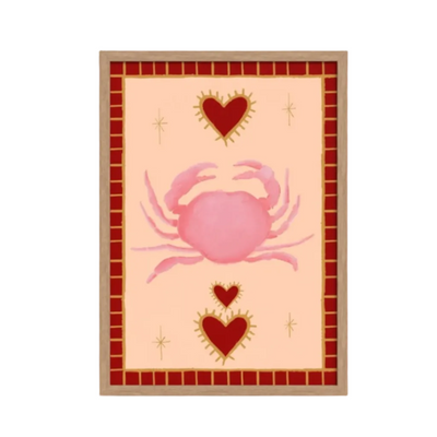 Le Crab art print — hand-illustrated giclée by Queen of the Rodeo