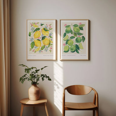lime paired with our citrus limon art print