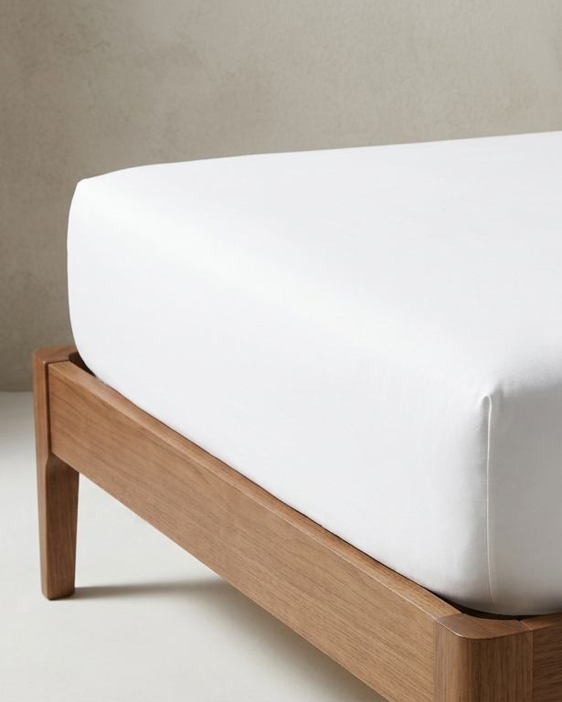Fitted Bottom Sheet, Cot and Single Bed - Cotton (200 Thread Count Percale)