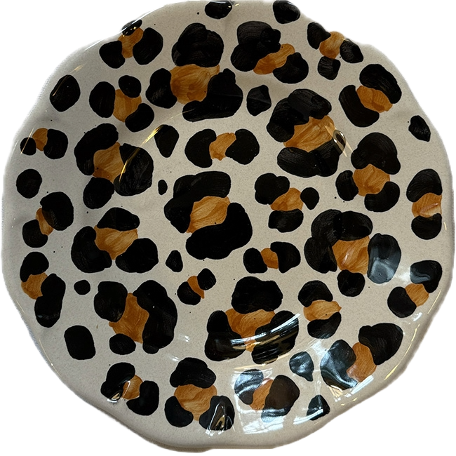 Leopard Plate 16cm