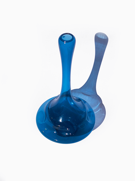 Vintage Blue Glass Soliflore