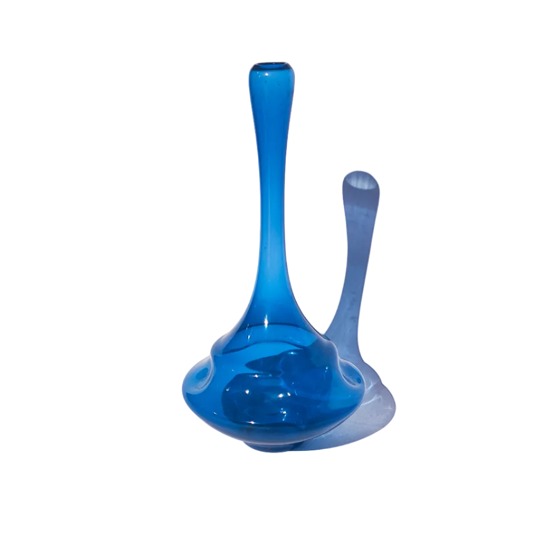 Vintage Blue Glass Soliflore